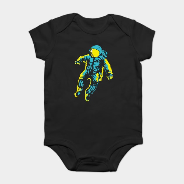 astronaut  walk in space Baby Bodysuit by Urbanprint